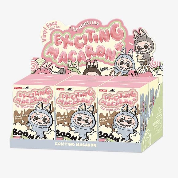 POP MART Accessories - BNIB The Monsters Exciting Macaron Vinyl Face Blind Box Whole Set